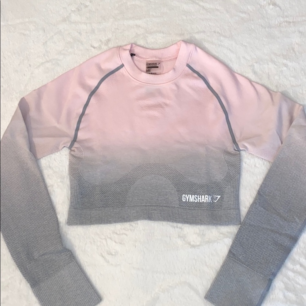 NWOT Gymshark Ombré Seamless Crop Top Size Small